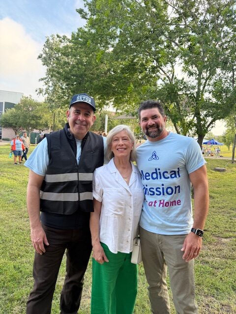 Eduardo Conrado, President and CEO, Ascension; Linda Ruf, CEO, JPII Life Center; Chad Raith, Chief Mission Integration Officer, Ascension, Texas